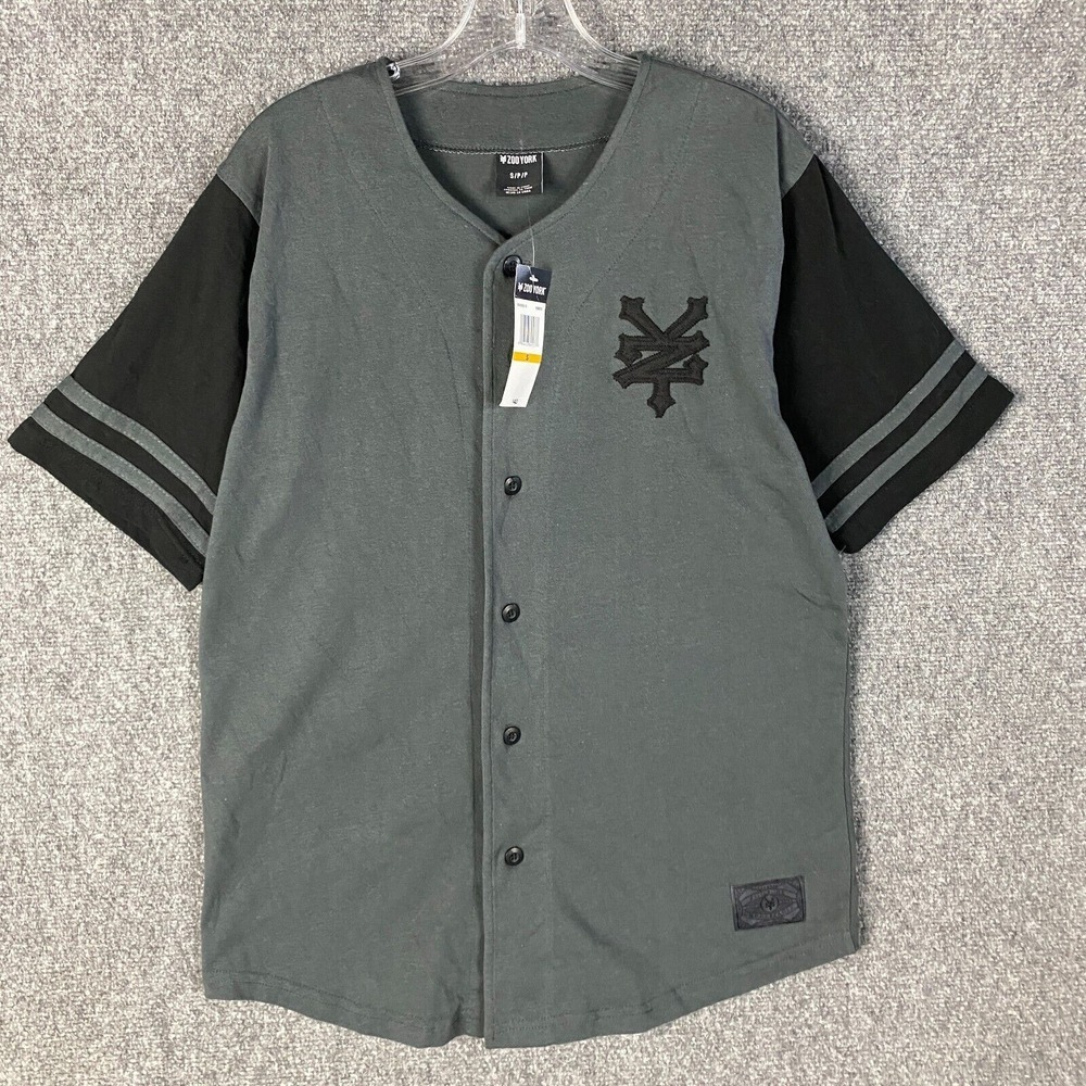 Zoo York Button Up Shirt Men's‎ Small NWD Gray Short Sleeve Cotton Blend S